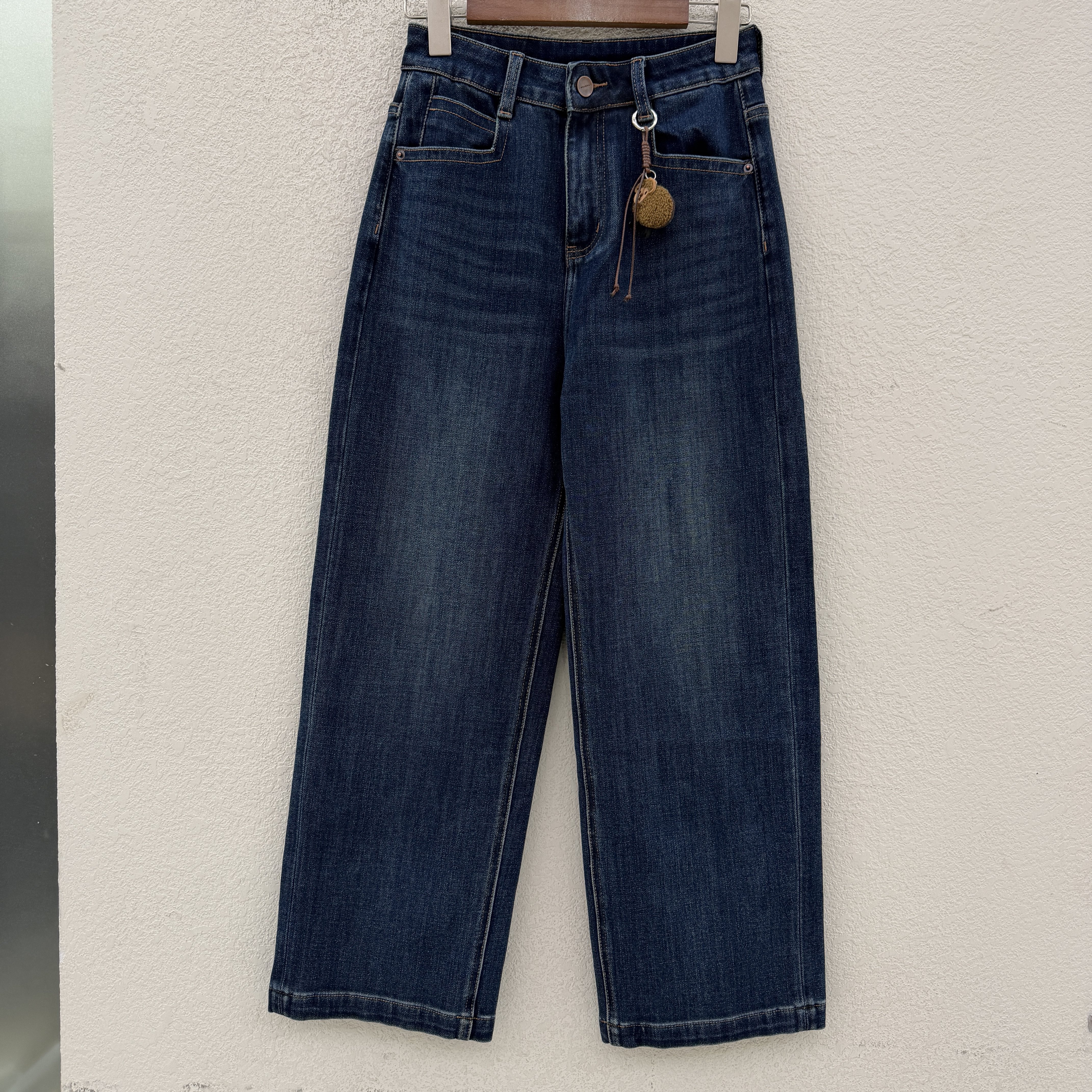 JEANS秋款佐拿 芭度玄风9769欧货四面弹九分小直筒裤高腰女牛仔裤
