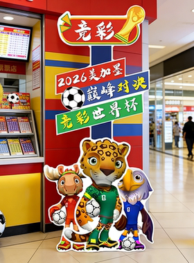 2026世界杯体彩店竞猜宣传摆件