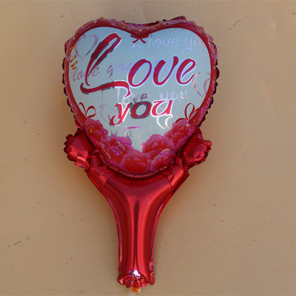 卡通铝膜手持棒球拍打击棒气球 派对生日气球 生日派对用品氢气球