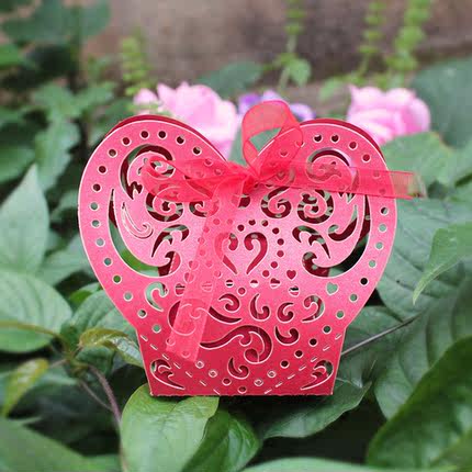 串串喜喜糖盒新款 婚庆用品 结婚用品 结婚喜糖盒子欧式 纸质糖盒