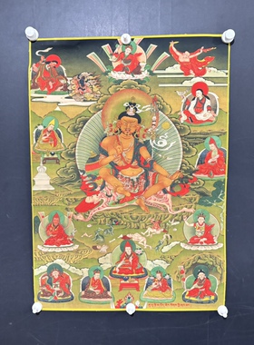 藏式唐卡挂布墙布背景布客厅玄关布艺挂毯墙面装饰挂画