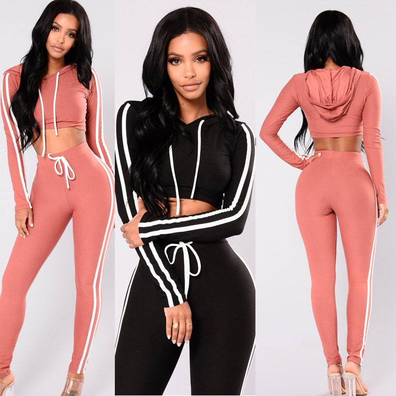 Women sexy hoodie sweat suit tops pants two piece suit 套装|msdalam kategori Butik wanita / wanita, menetapkan/pakaian seragam pelajar/seragam kerja, saman sukan Leisure - dari Buy2taobao.com untuk memberikan perkhidmatan ejen Taobao profesional membeli