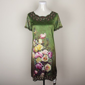 真丝桑蚕丝印花连衣裙时尚 夏季 高端重磅短袖 妈妈洋气质女漂亮显瘦