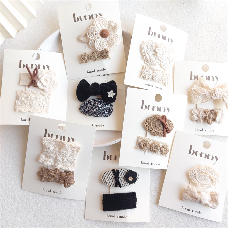 黑白配婉瑜简约气质女孩发饰