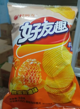 零食优选很忙好丽友好友趣牛排泡菜蜂蜜黄油原切马铃薯片小吃38克