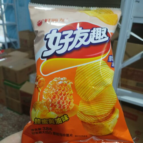 好丽友好友趣原切马铃薯片牛排味