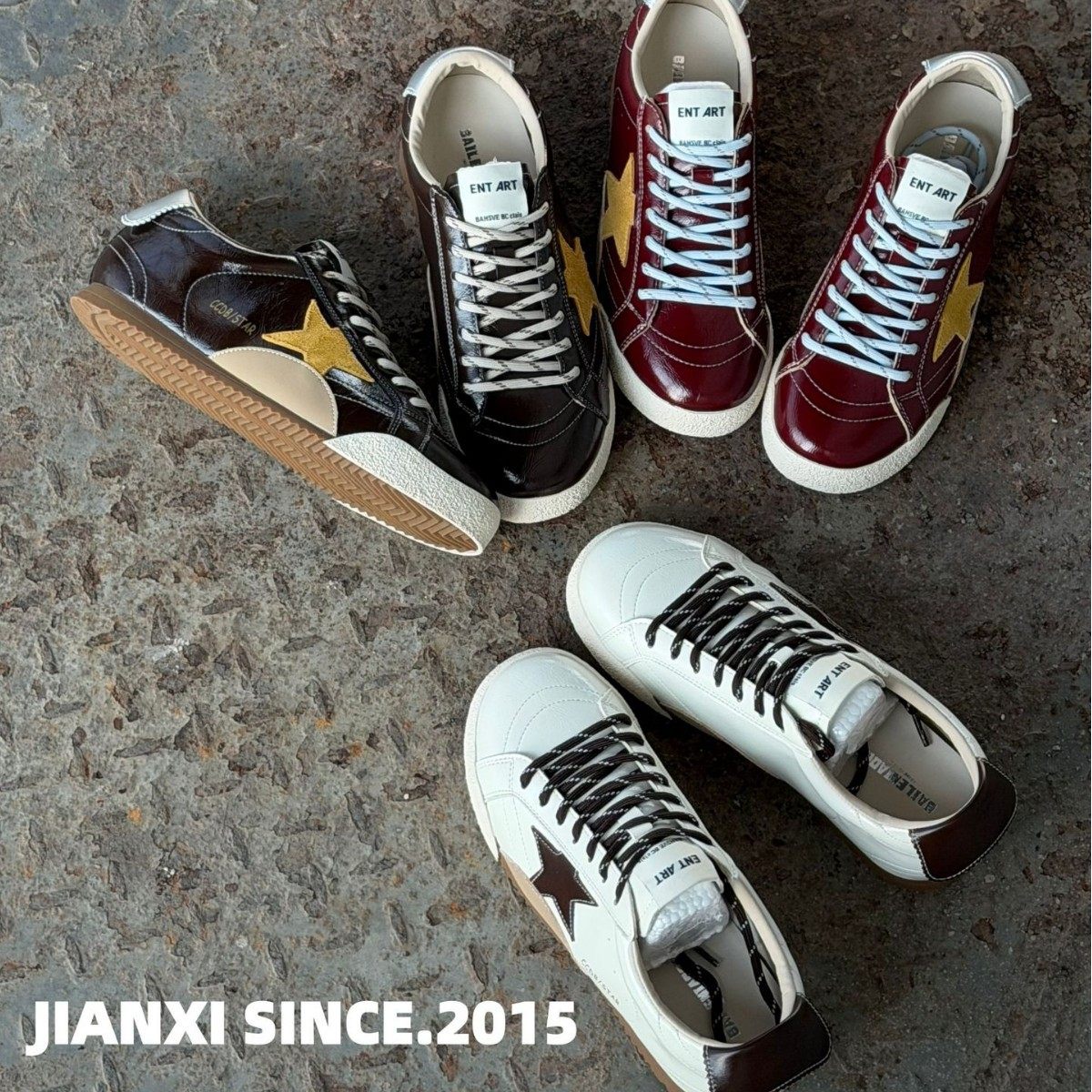 休闲女鞋2026春季新款时尚百搭复古星星板鞋小白鞋德训鞋阿甘鞋潮,女鞋,时尚休闲鞋,淘宝优惠券,粉丝福利购,淘宝优惠卷