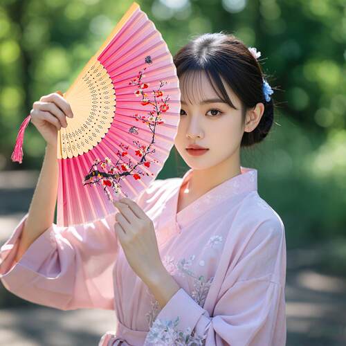 古风扇子折扇中国风汉服男女旗袍舞蹈跳舞儿童学生夏日随身折叠