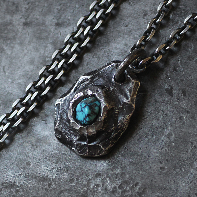 原创手工纯银复古项链坠