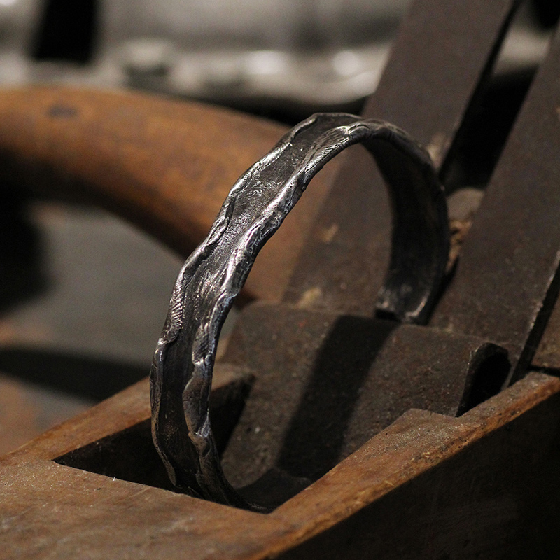 跋折罗小众复古游牧风银手镯