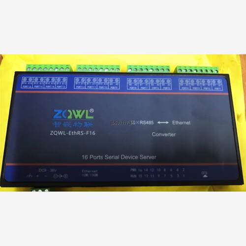 现货16路RS485串口转网络网关 ZQWL-EthRS-F16议价