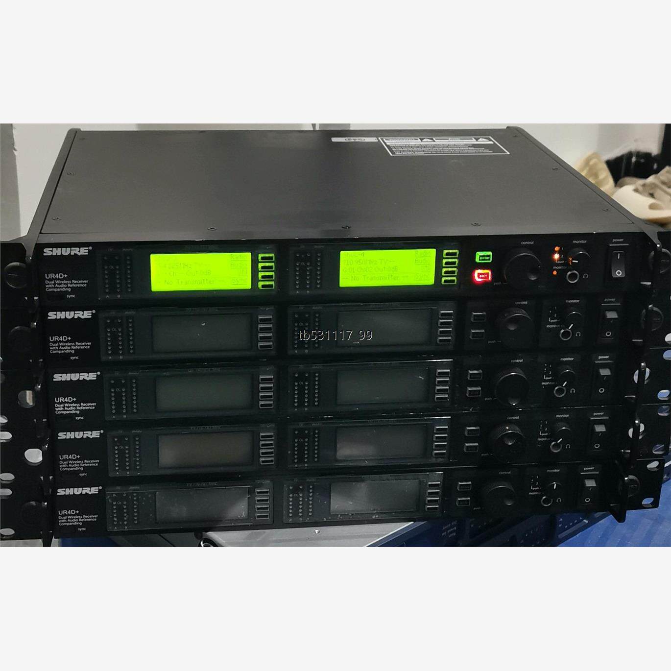 现货舒尔 SHURE  UR4D+   主机3台，议价