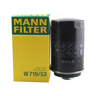 曼牌滤清器W719/53机油格滤芯适用大众迈特威凯路威