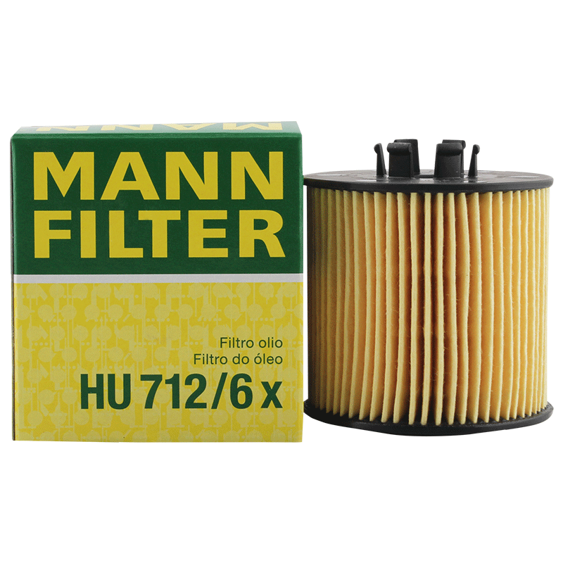 曼牌滤清器HU712/6X机油格滤芯适用奥迪A3 大众波罗帕萨特朗逸