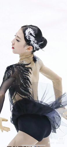 【天鹅湖】金有材同款花样滑冰芭蕾舞升级款羽毛闪钻发饰头饰