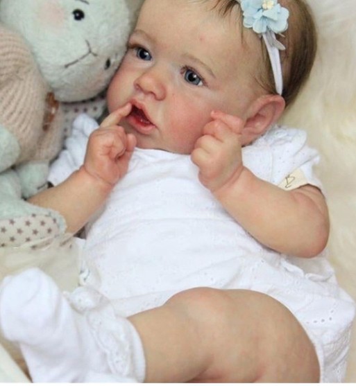 22inch reborn baby saskia toddler girl lifelike real touch-封面