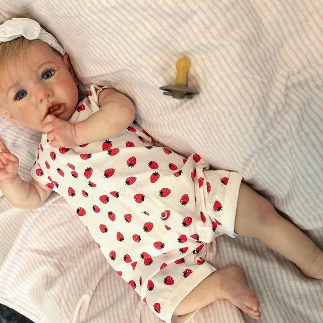 reborn babydoll saskia lifelike baby真婴儿重生娃娃可爱宝宝