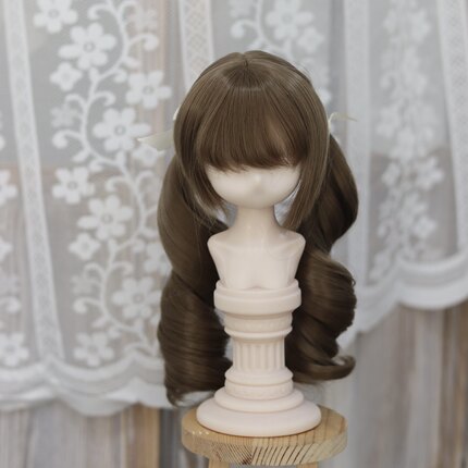 bjd DD/MDD/TF/熊妹假发双马尾三分假发可拆（售完不补）