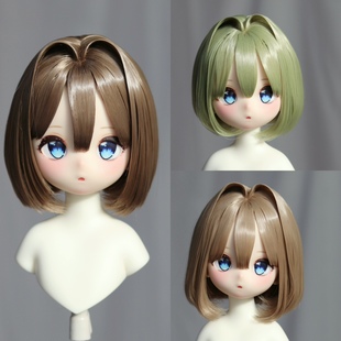 BJD娃娃假发二次元高温丝假发  猫精灵造型发