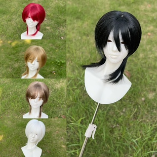 BJD.SD假发 狼尾毛高温丝假发狼尾毛胚可手改三分 小三分 四分