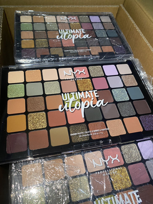 NYX四十色眼影盘乌托邦女王盘花仙子眼影烟熏妆正品彩虹牛仔大地