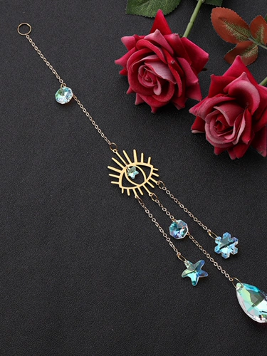 Аксессуар на солнечной энергии в форме сердца, радужная подвеска