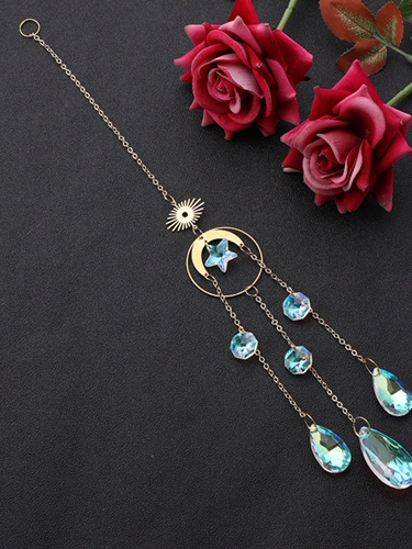 Аксессуар на солнечной энергии в форме сердца, радужная подвеска