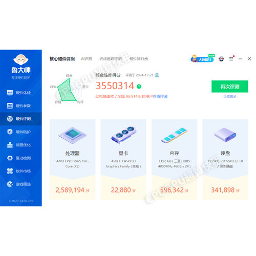 鲁大师顶端级9965出租768线程双路服务器电脑主机远程租赁有限元