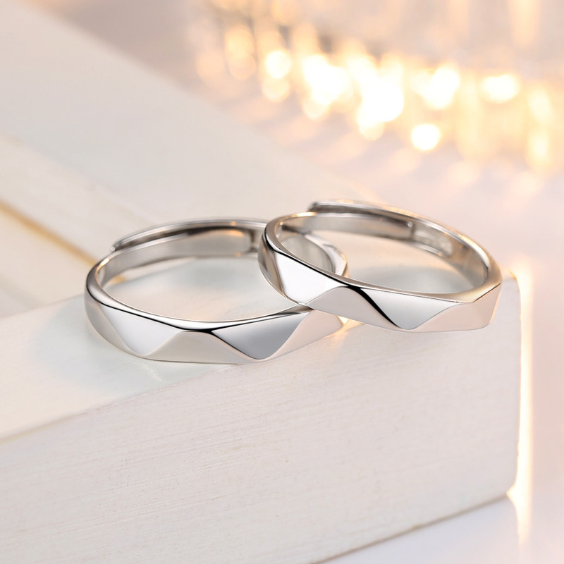 戒指情侣对戒纯银999素圈男士足银粗手指开口女生一对闭口高级感,饰品/流行首饰/时尚饰品新,戒指/指环,淘宝优惠券,粉丝福利购,淘宝优惠卷
