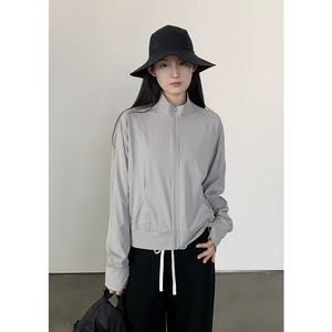 楠涛户外立领原纱防晒衣女新款UPF50+凉感显瘦防紫外线抗菌防晒服