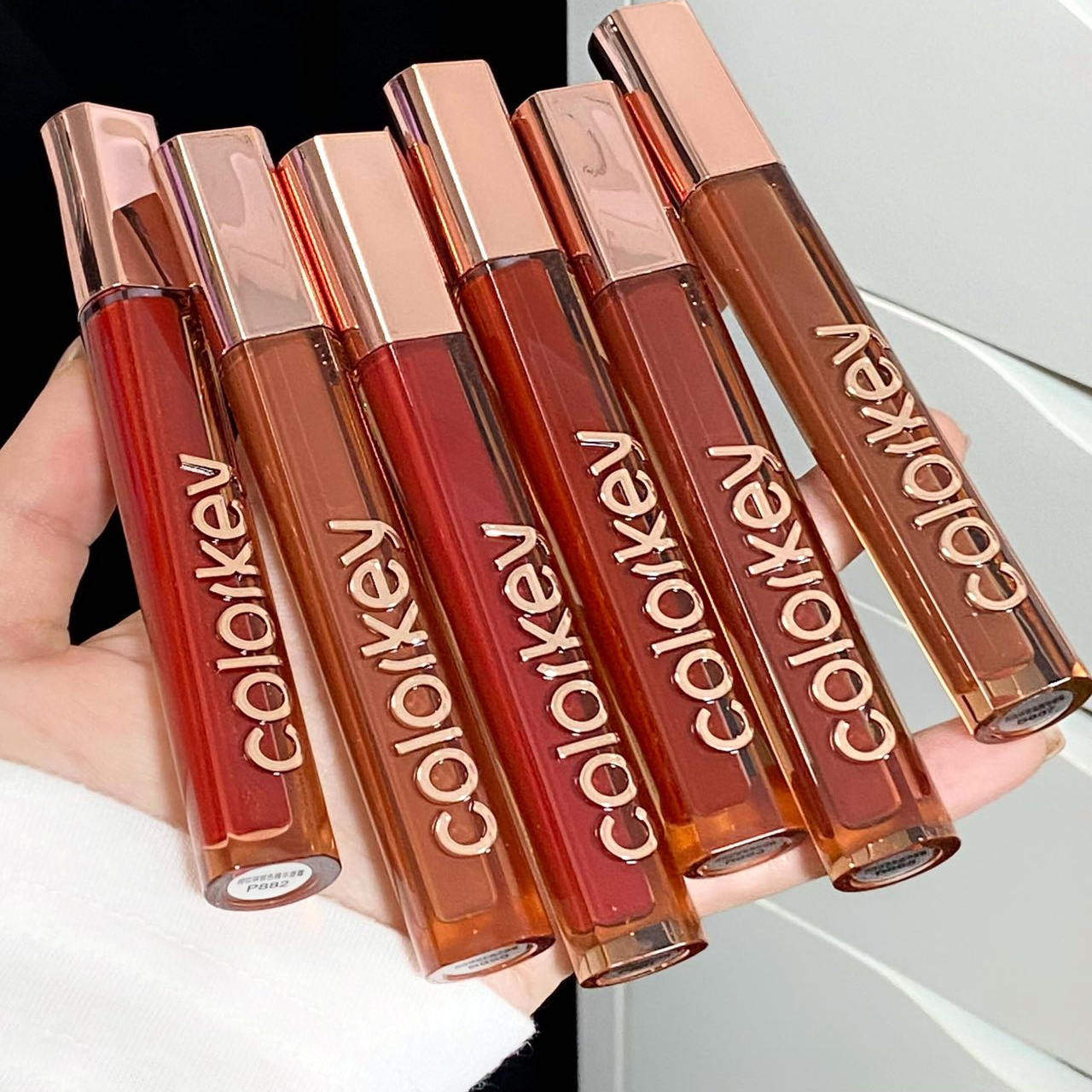 Colorkey珂拉琪锁色精华唇霜不易沾杯唇釉哑光丝绒口红显白秋冬