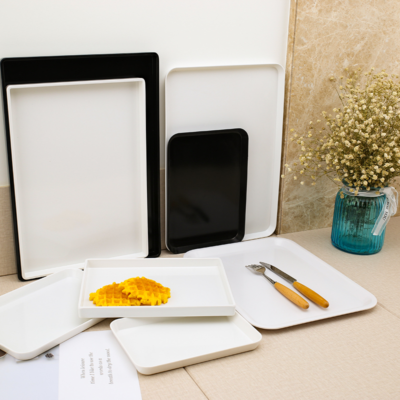 塑料密胺商用放水杯茶托盘新品