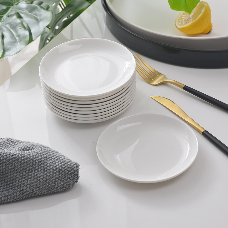 陶瓷醋碟子调料味碟骨瓷小菜碟家用调味碟干碟蘸料小碟小盘子