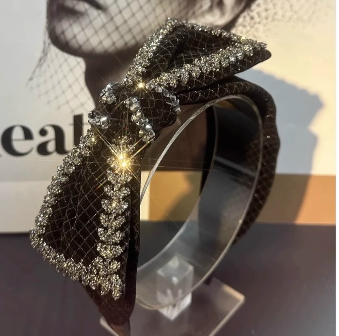 其他发箍丝绒气质蝴蝶结头箍发卡