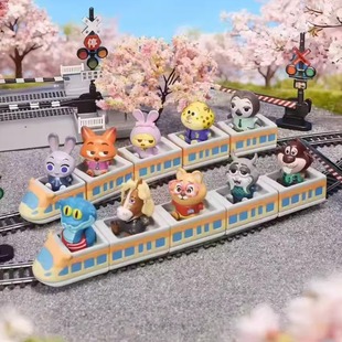 疯狂动物城2盲盒动漫排排乐正版 尼克朱迪联名周边手办玩具摆件礼