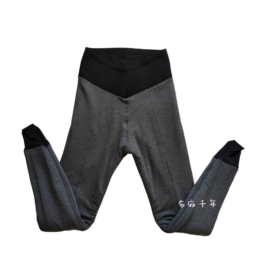 斯瑞晨女士加厚羊毛保暖裤高腰打底裤修身显瘦踩脚棉裤莫代尔内衬