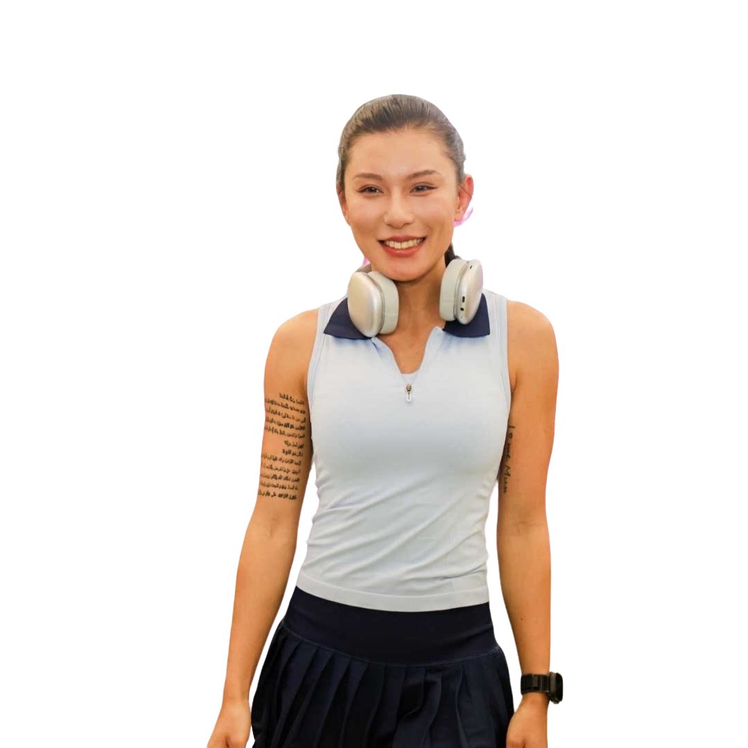 yuyuanna女运动瑜伽背心带胸垫跑步健身普拉提训练服小翻领领上衣