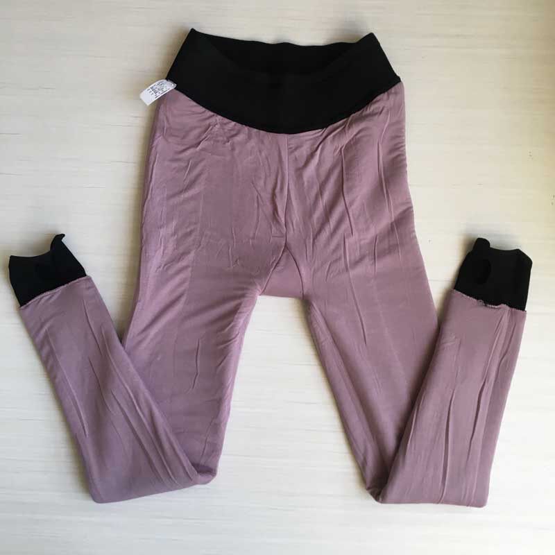 斯瑞晨加厚羊毛絮片芭比打底裤高腰莫代尔内衬西瓜裆踩脚裤大码