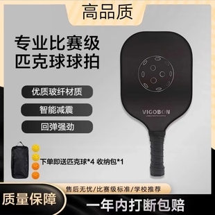 经典色匹克球拍套装碳纤维拍耐打专业训练比赛匹克球初学者全套