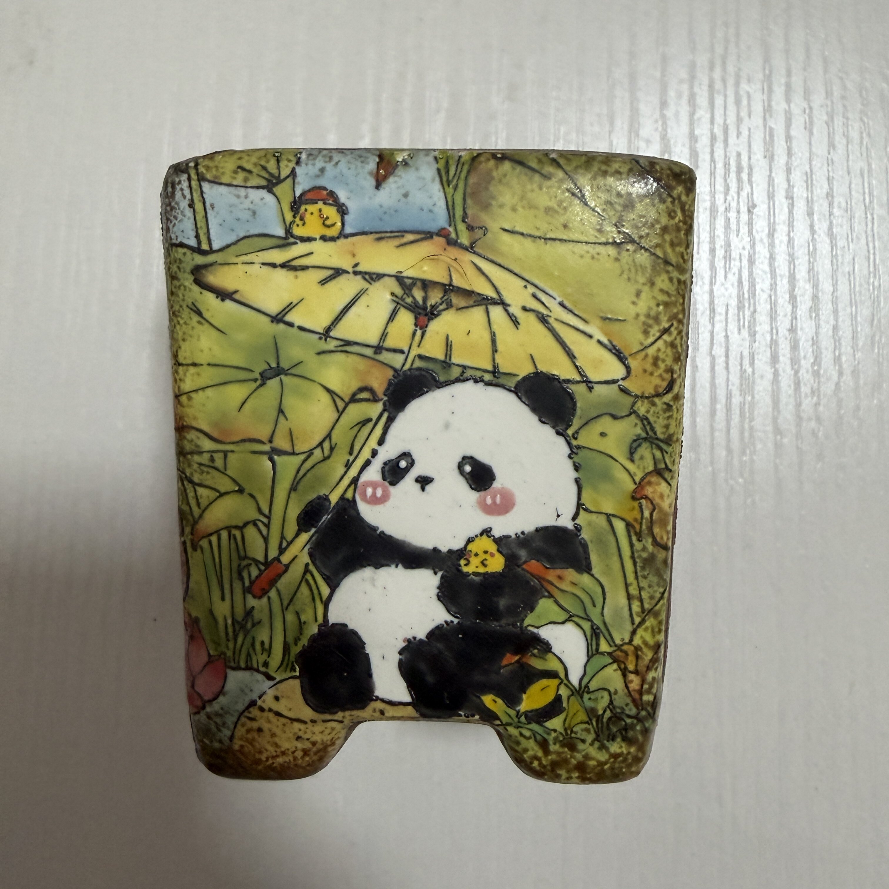 手绘多肉花盆釉烧陶瓷精工卡通网红可爱精美花盆