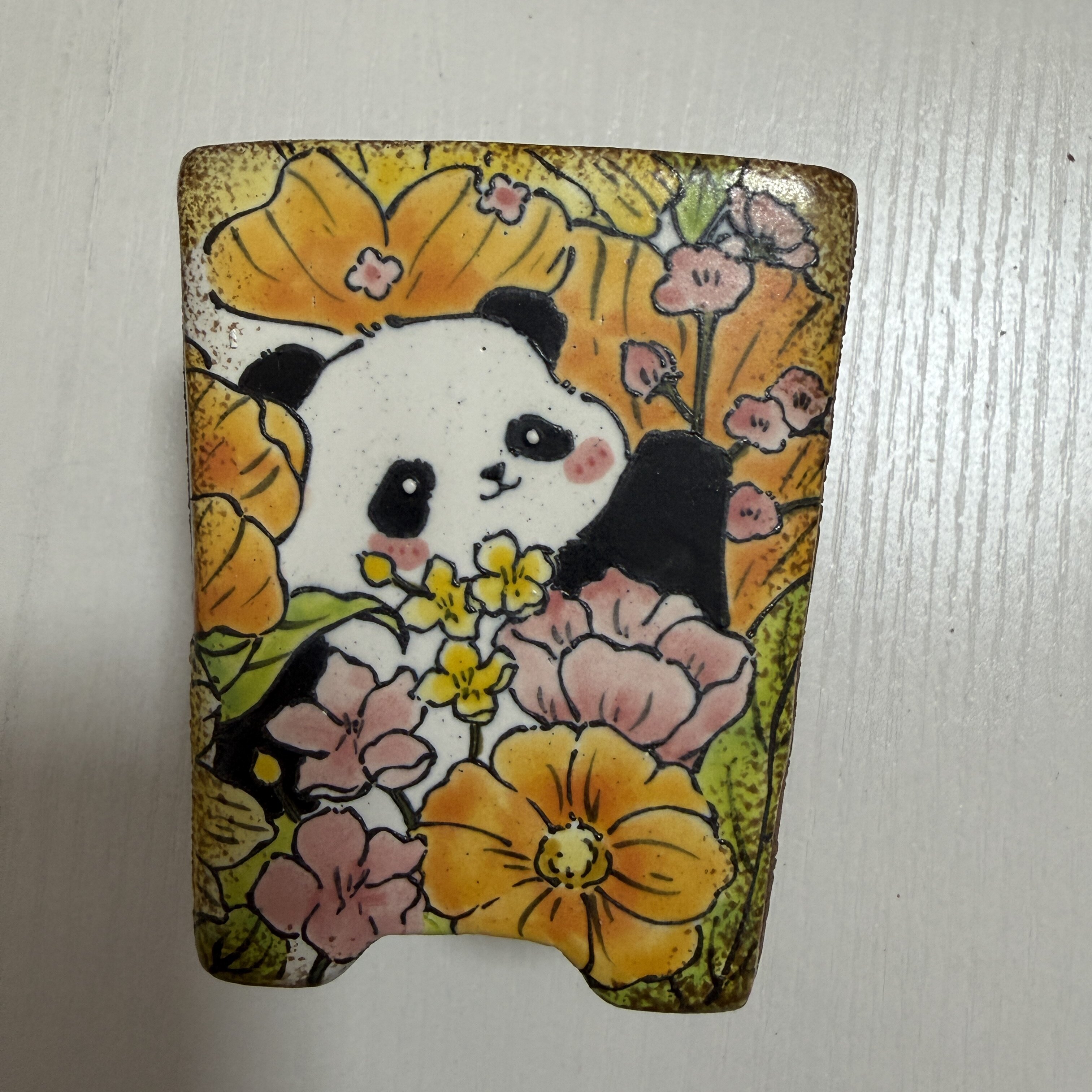 手绘多肉花盆釉烧陶瓷精工卡通网红可爱精美花盆