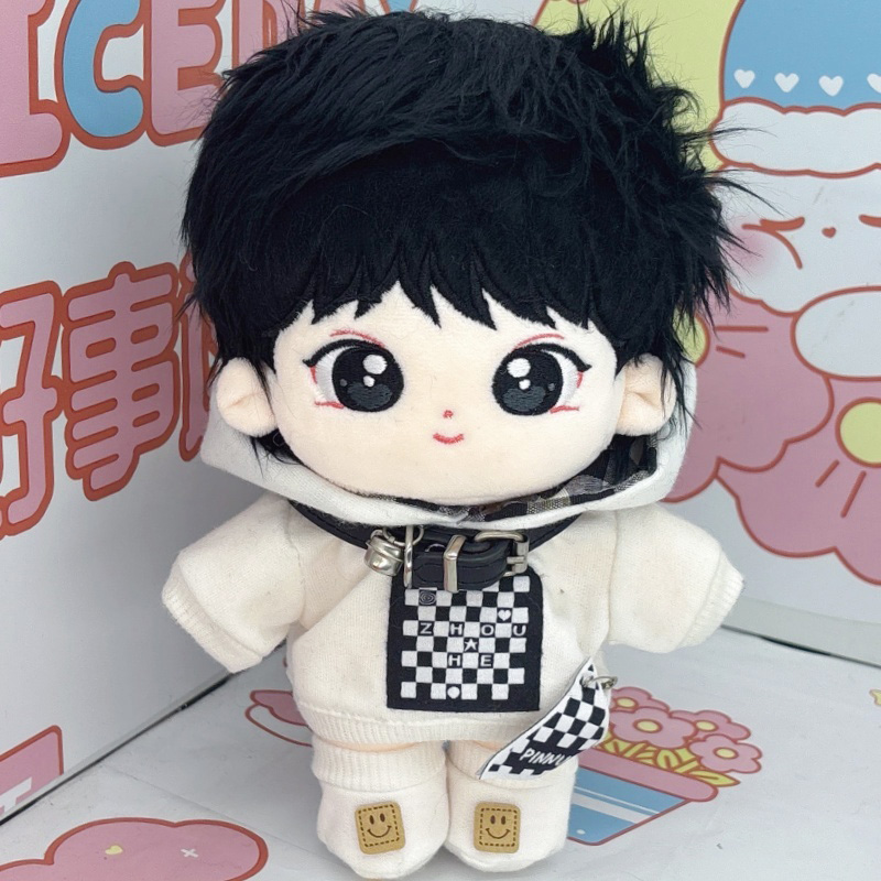 20CM金道勋棉花娃娃衣服套装骨架TWS组合原创毛绒玩偶明星出生证