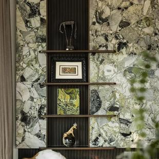 屿物为居 轻奢现代样板间玄关边柜装饰画马摆件家居软装陈设装饰