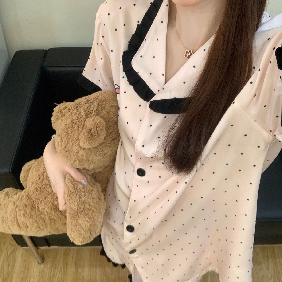 工厂莲妃怡2025新款软冰丝爆款短袖短裤两件套冰丝家居服套装