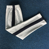 儿童校裤 新款 春夏秋定制全棉浅灰藏青宽边中小学生男女宽松运动裤