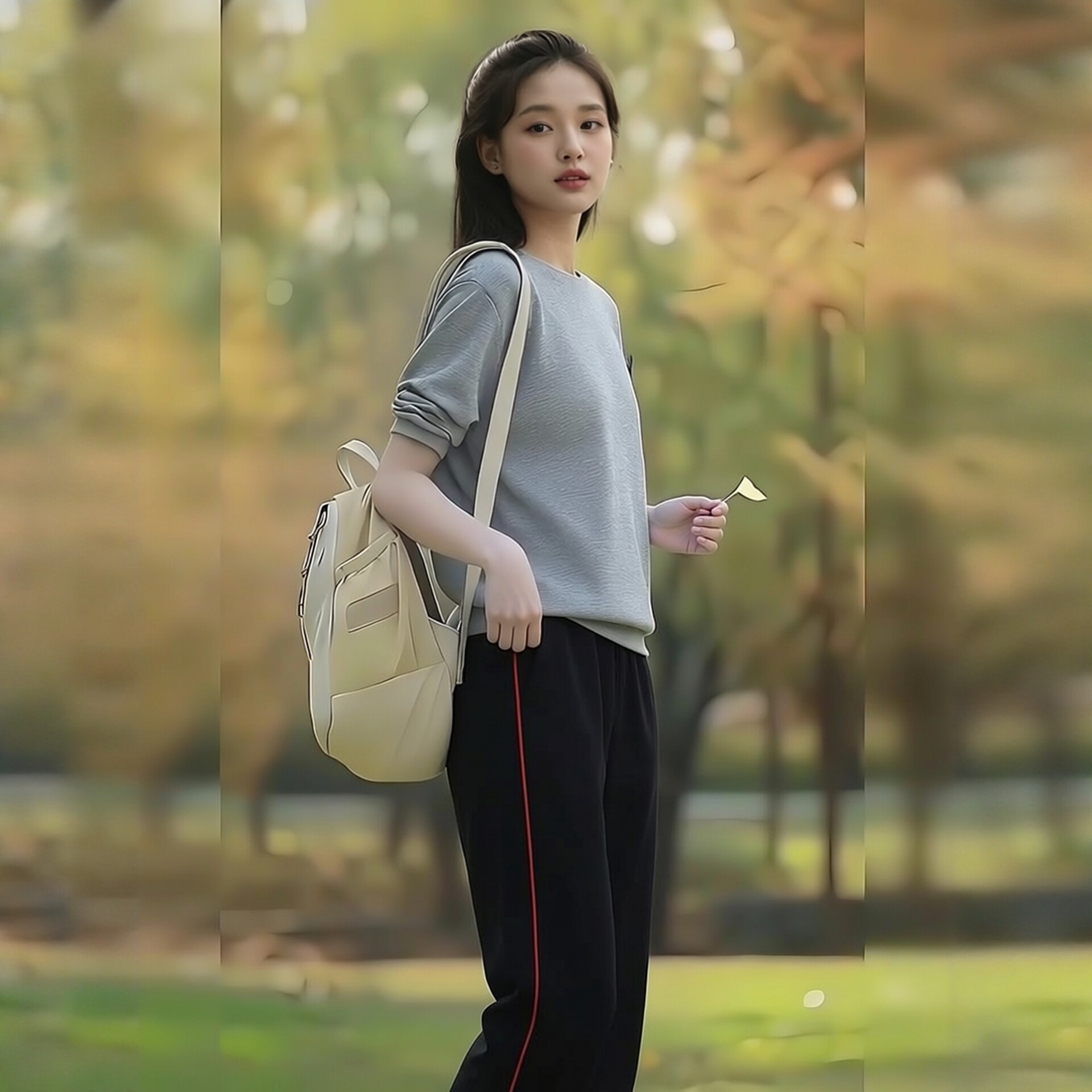 春夏黑色藏青镶红细杠条校裤同款休闲裤男女童运动裤子