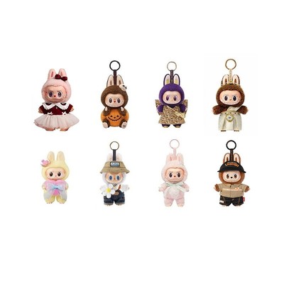 THE MONSTERS 圣诞春万圣Labubu搪胶毛绒公仔挂件Mokoko
