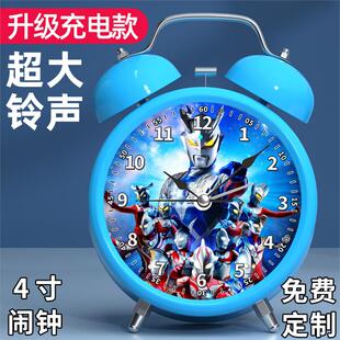 E款创意塞罗恐龙怪兽怪物卡通儿童学生闹钟强男孩起床静音充电款