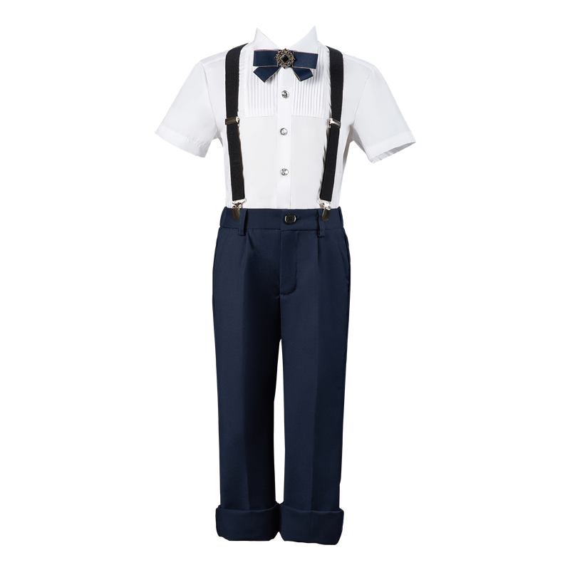 男童加肥合唱团演出服小学生钢琴