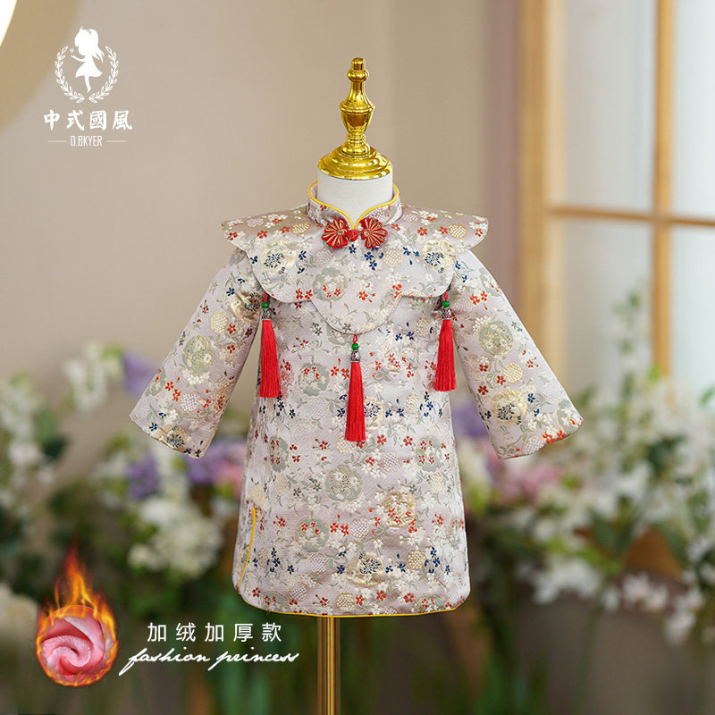周岁礼服女宝宝一周岁抓周礼服